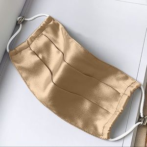 Tan / Gold Silk Mask